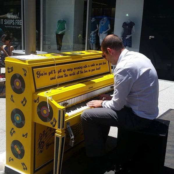 Public piano in Nassau County, New York, United States