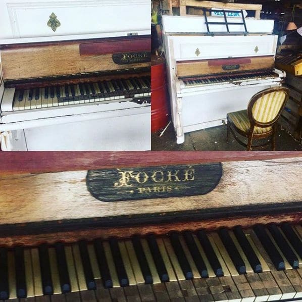 Public piano in Ghent, East Flanders, Belgium