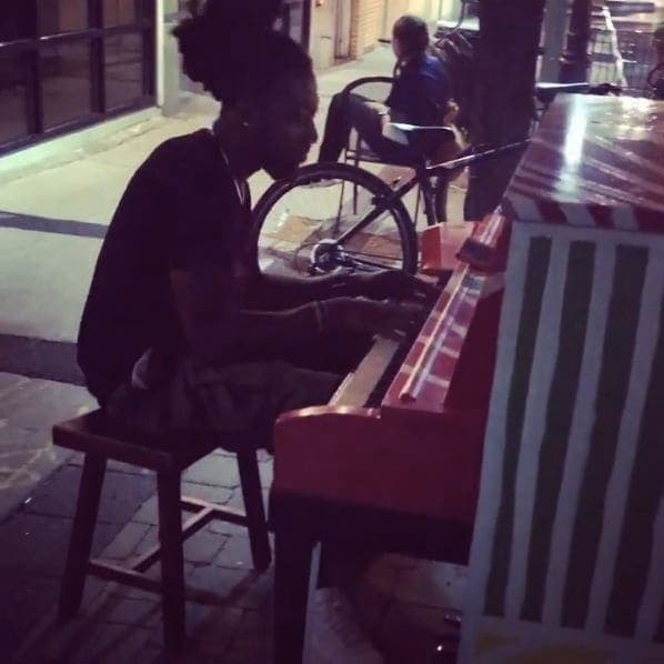 Photo of Art Alley NF at 421, 3rd Street, Niagara Falls, Niagara County, New York, 14301, United States. On my way to cover the piano for the night I got to catch some late night…