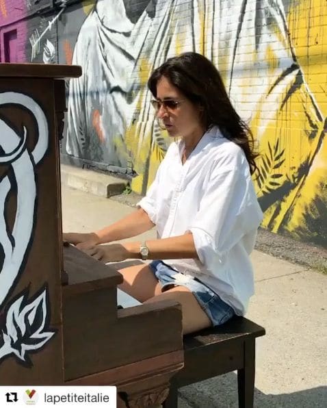Public piano in Montreal, Quebec, Canada