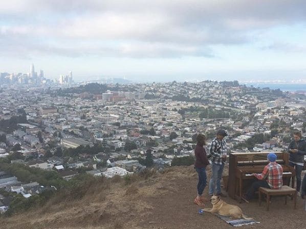Public piano in San Francisco, California, United States