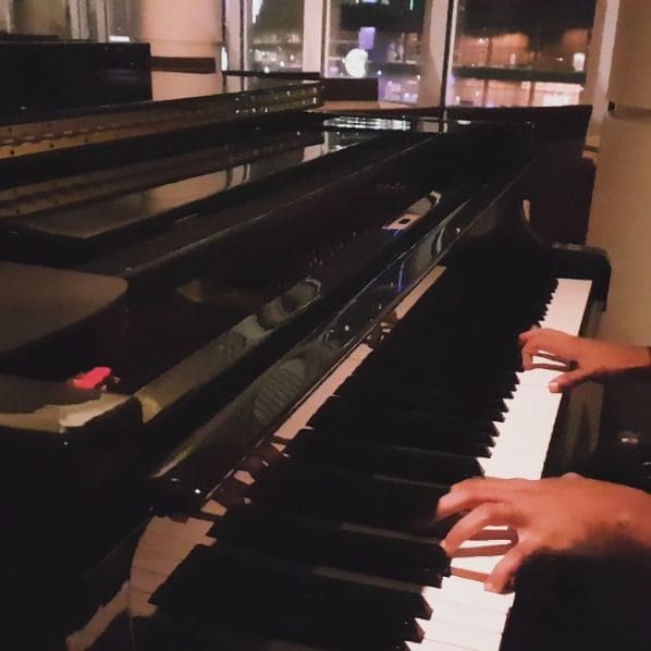 Public piano in Vancouver, British Columbia, Canada