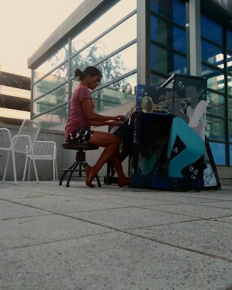 Public piano in Salt Lake City, Utah, United States