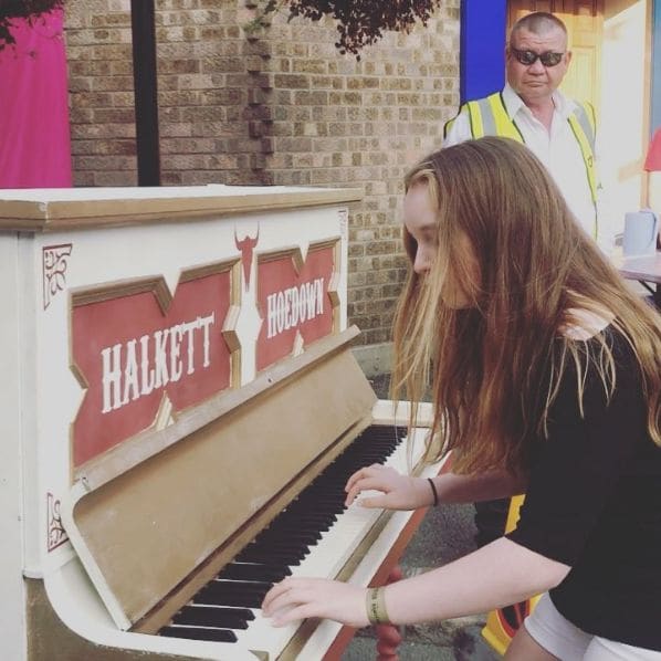 Public piano in Canton de Haut, Jersey