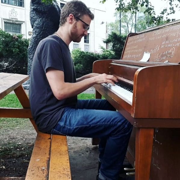 Public piano in West Grand Bahama, The Bahamas