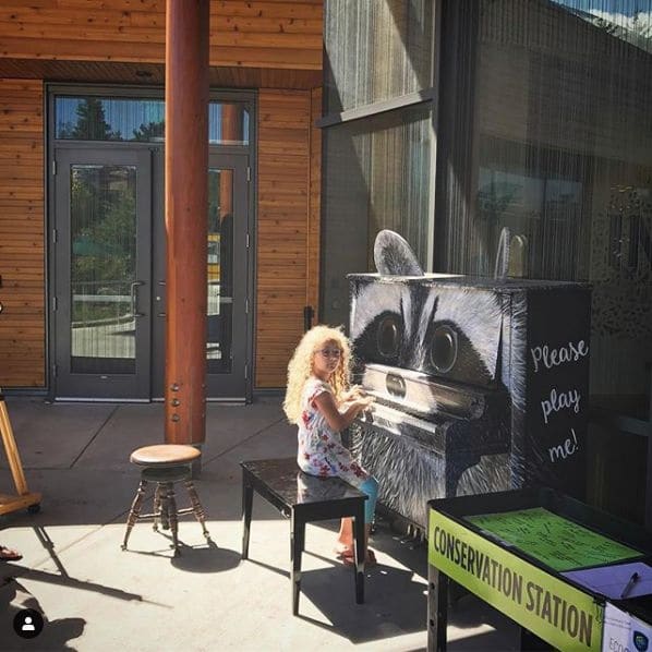Public piano in Portland, Oregon, United States