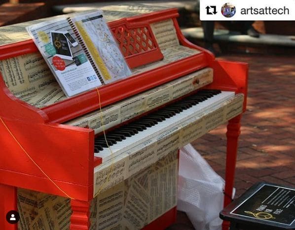 Public piano in Atlanta, Georgia, United States