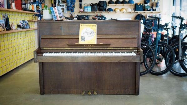 Public piano in Wellington, Wellington, New Zealand