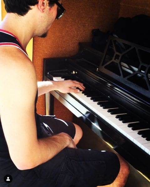 Public piano in Glendale, California, United States