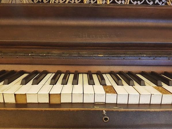 Public piano in Mississauga, Ontario, Canada