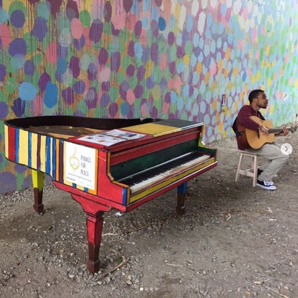 Public piano in Jones County, Georgia, United States