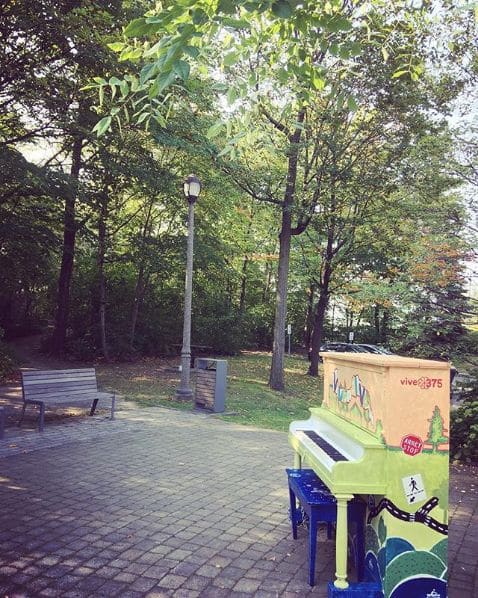 Public piano in Montreal, Quebec, Canada
