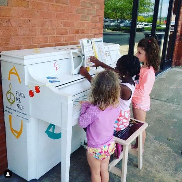 Public piano in Johns Creek, Georgia, United States