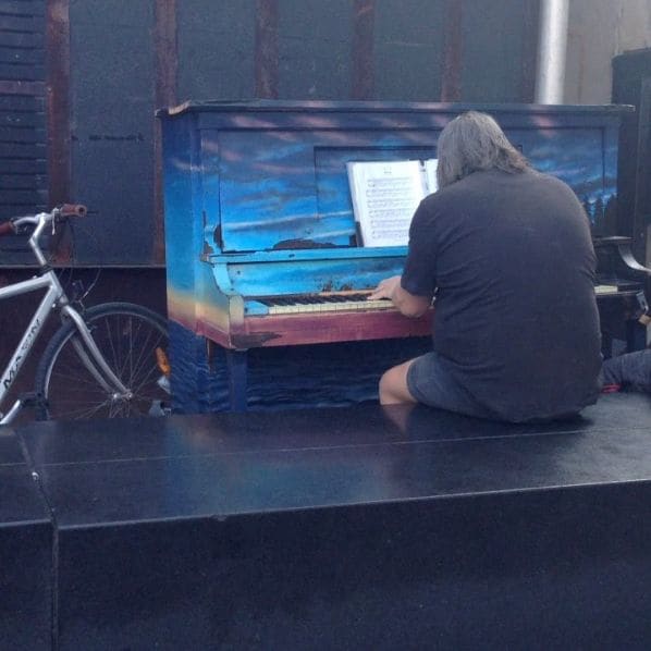 Public piano in Montreal, Quebec, Canada
