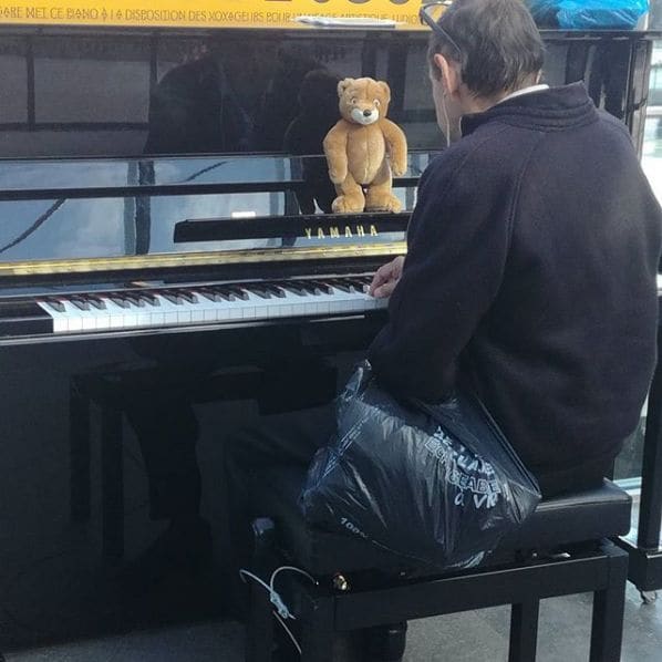 Public piano in Hauts-de-Seine, Ile-de-France, France