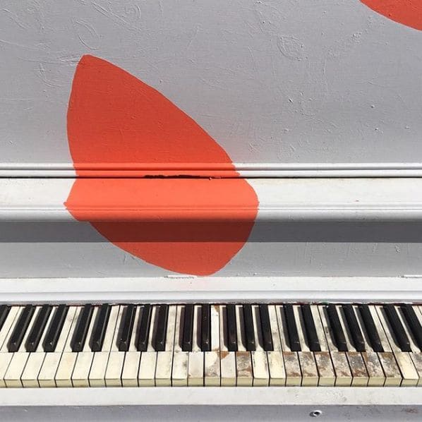 Public piano in Montreal, Quebec, Canada