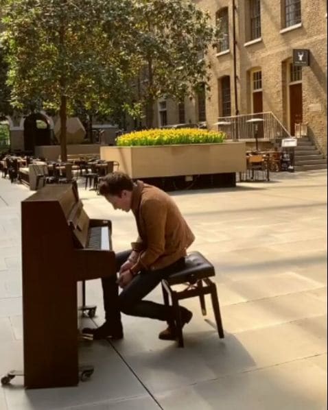Public piano in Moscow, Moscow, Russia