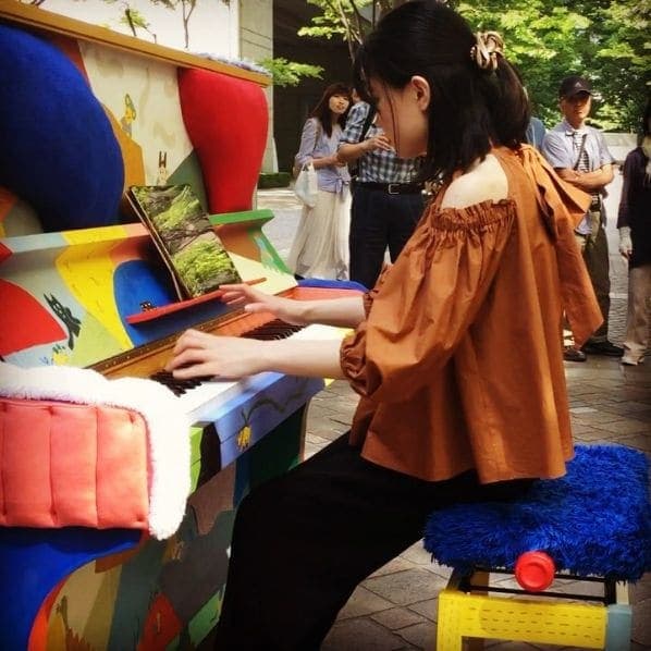 Public piano in Chiyoda, Japan