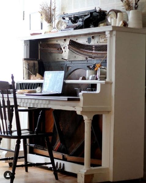 Public piano in East Devon, England, United Kingdom