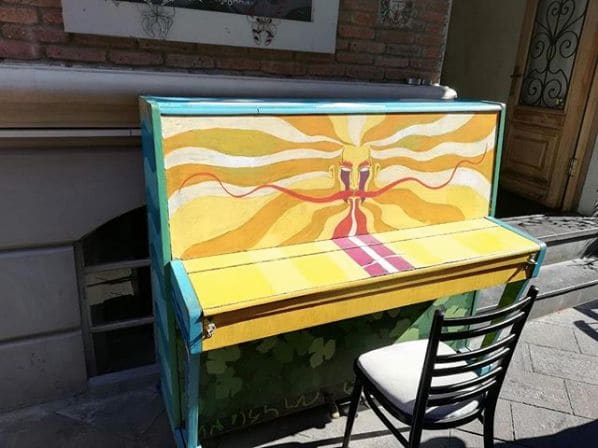 Public piano in Tbilisi, Georgia