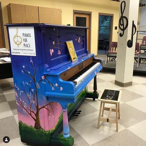 Public piano in Atlanta, Georgia, United States