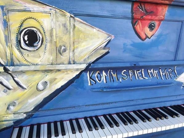 Public piano in Emmental administrative district, Bern, Switzerland