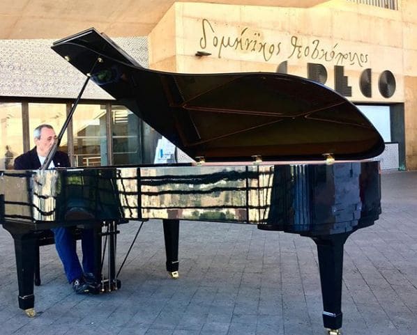 Public piano in Toledo, Castile-La Mancha, Spain