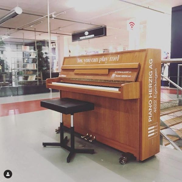 Public piano in Bezirk Zofingen, Aargau, Switzerland