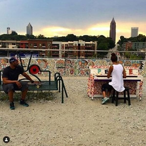 Public piano in Atlanta, Georgia, United States