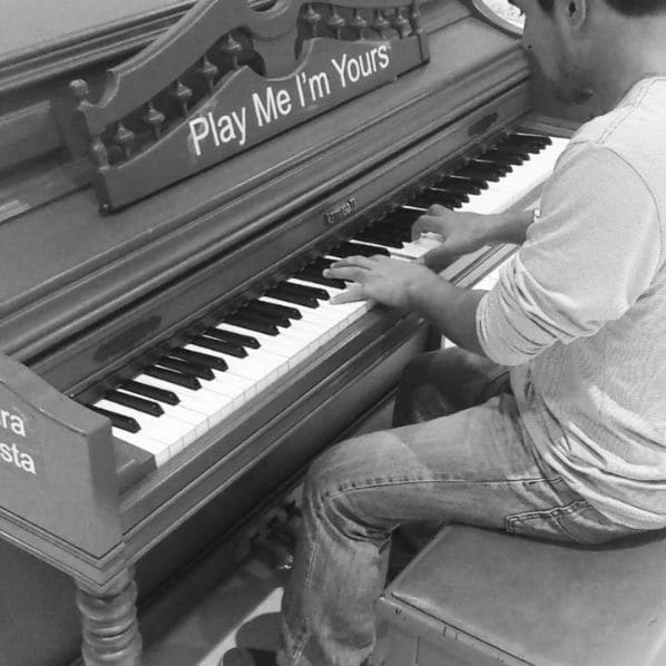 Public piano in Santa Anita, Lima, Peru
