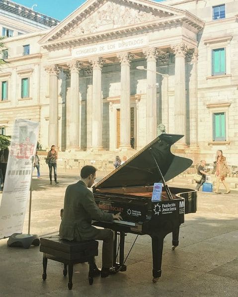 Public piano in Madrid, Community of Madrid, Spain
