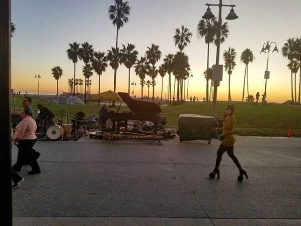 Public piano in Los Angeles, California, United States