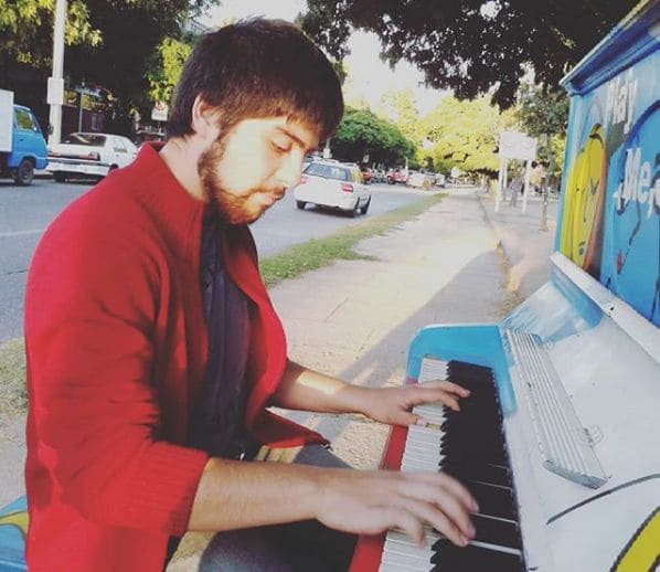 Public piano in Concepcion, Biobío Region, Chile