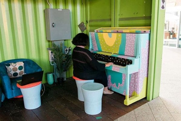Public piano in City of Belmont, Western Australia, Australia
