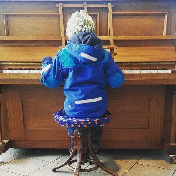 Public piano in Fife, Scotland, United Kingdom