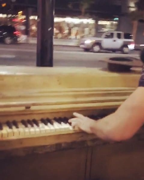 Public piano in Los Angeles, California, United States