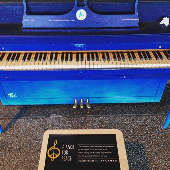 Public piano in DeKalb County, Georgia, United States