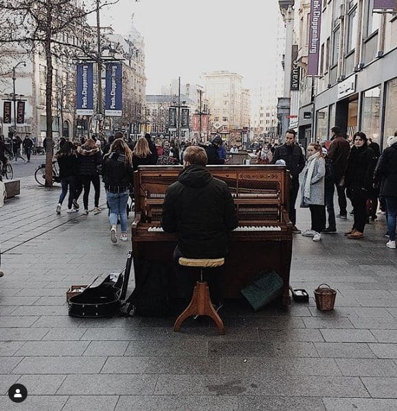 Public piano in Antwerp, Antwerp, Belgium