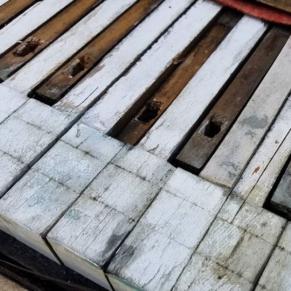 Public piano in Berkeley, California, United States