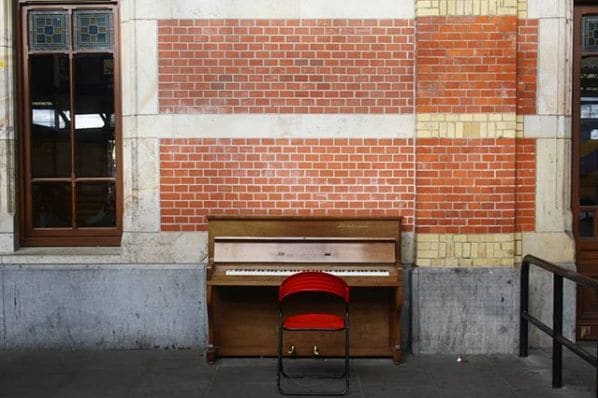 Public piano in Groningen, Groningen, Netherlands