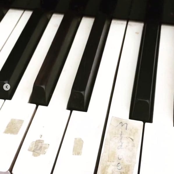 Public piano in St. Just, England, United Kingdom