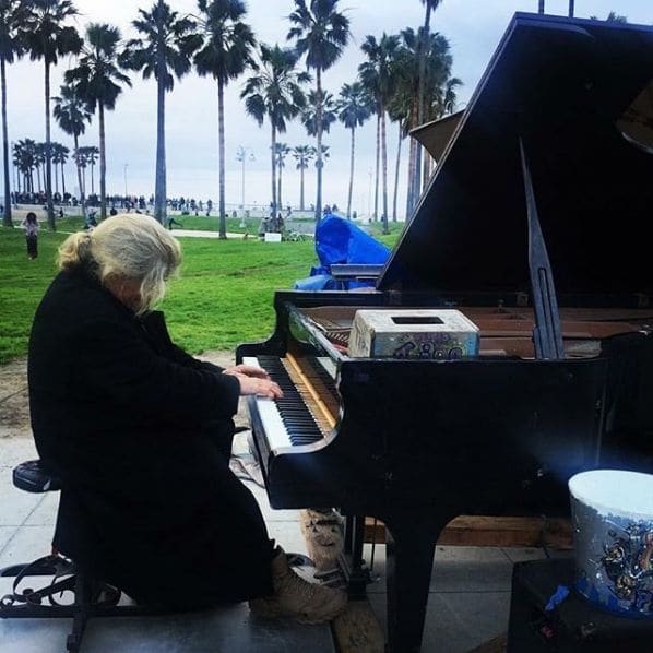 Public piano in Los Angeles, California, United States