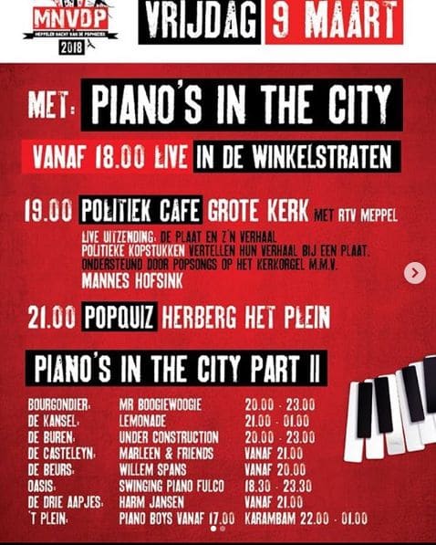 Public piano in Drenthe, Netherlands