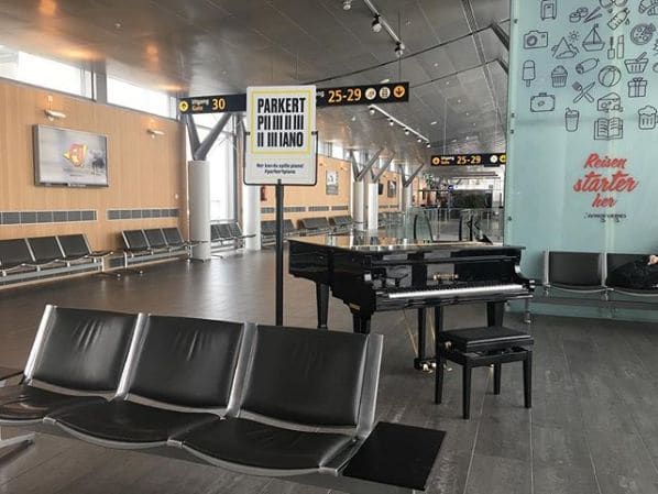 Public piano in Trøndelag, Norway