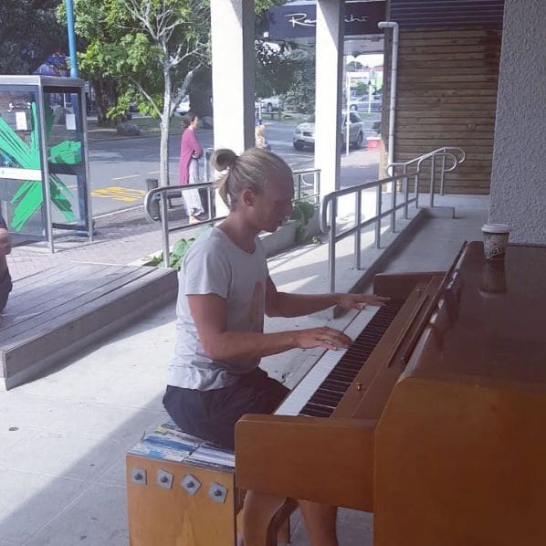 Public piano in Waikato District, Waikato, New Zealand