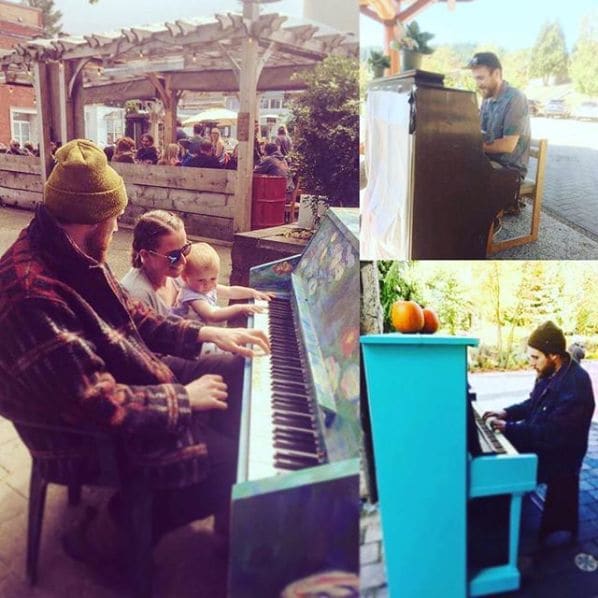 Public piano in Area D (Endako/Fort Fraser), British Columbia, Canada