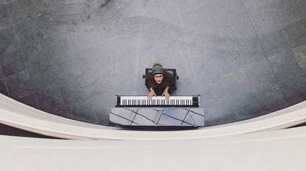 Public piano in Leuven, Flemish Brabant, Belgium