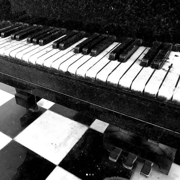 Public piano in Coimbra, Centro, Portugal