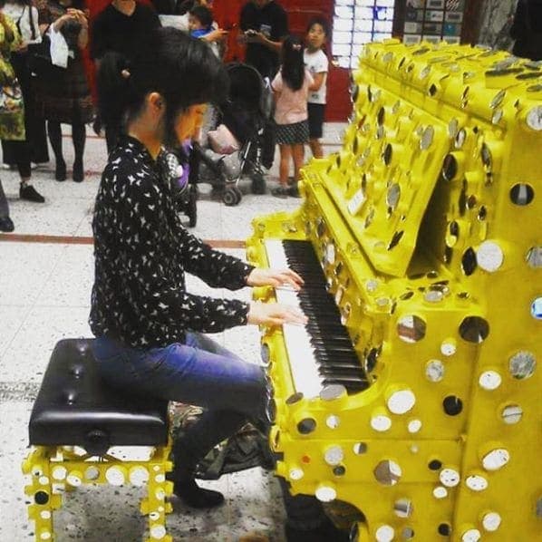 Public piano in Chiyoda, Japan