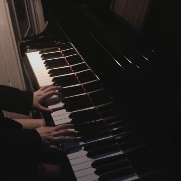 Public piano in County Antrim, Northern Ireland, United Kingdom